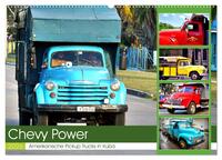 CHEVY POWER - Amerikanische Pickup Trucks in Kuba (Wandkalender 2026 DIN A2 quer), CALVENDO Monatskalender