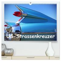 US-Strassenkreuzer (hochwertiger Premium Wandkalender 2026 DIN A2 quer), Kunstdruck in Hochglanz