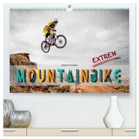 Mountainbike extrem (hochwertiger Premium Wandkalender 2026 DIN A2 quer), Kunstdruck in Hochglanz