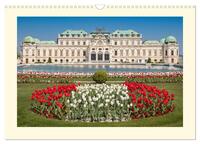 An der schönen blauen Donau - Ein Spaziergang in Wien (Wandkalender 2026 DIN A3 quer), CALVENDO Monatskalender