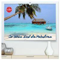 So schön sind die Malediven (hochwertiger Premium Wandkalender 2026 DIN A2 quer), Kunstdruck in Hochglanz