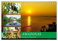 Amazonas - Faszination Regenwald (Tischkalender 2026 DIN A5 quer), CALVENDO Monatskalender