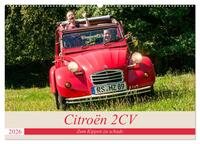 Citroën 2 CV - Zum Kippen zu schade (Wandkalender 2026 DIN A2 quer), CALVENDO Monatskalender