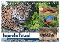 Tierparadies Pantanal (Tischkalender 2026 DIN A5 quer), CALVENDO Monatskalender