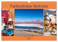 Farbenfrohes Bolivien (Wandkalender 2026 DIN A3 quer), CALVENDO Monatskalender