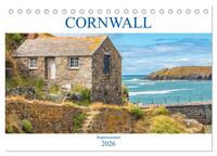 Cornwall Impressionen (Tischkalender 2026 DIN A5 quer), CALVENDO Monatskalender