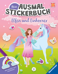 Mein Ausmalstickerbuch - Elfen und Einhörner