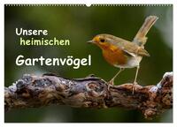 Unsere heimischen Gartenvögel (Wandkalender 2026 DIN A2 quer), CALVENDO Monatskalender