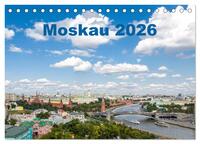 Moskau 2026 (Tischkalender 2026 DIN A5 quer), CALVENDO Monatskalender
