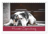 Hunde-Spruchreif (Tischkalender 2026 DIN A5 quer), CALVENDO Monatskalender