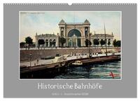 Historische Bahnhöfe (Wandkalender 2026 DIN A2 quer), CALVENDO Monatskalender