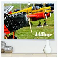 Modellflieger (hochwertiger Premium Wandkalender 2026 DIN A2 quer), Kunstdruck in Hochglanz