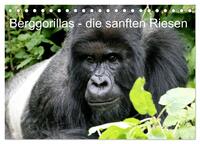 Berggorillas - die sanften Riesen (Tischkalender 2026 DIN A5 quer), CALVENDO Monatskalender