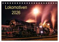 Lokomotiven 2026 (Tischkalender 2026 DIN A5 quer), CALVENDO Monatskalender