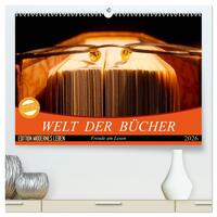 Welt der Bücher (hochwertiger Premium Wandkalender 2026 DIN A2 quer), Kunstdruck in Hochglanz