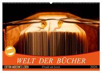 Welt der Bücher (Wandkalender 2026 DIN A2 quer), CALVENDO Monatskalender