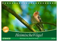 Heimische Vögel (Tischkalender 2026 DIN A5 quer), CALVENDO Monatskalender