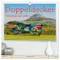 Doppeldecker - Veteranen der Lüfte (hochwertiger Premium Wandkalender 2026 DIN A2 quer), Kunstdruck in Hochglanz