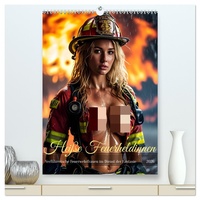 Heiße Feuerheldinnen - Verführerische Feuerwehrfrauen im Dienst der Fantasie (hochwertiger Premium Wandkalender 2026 DIN A2 hoch), Kunstdruck in Hochglanz