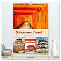 Schreine und Tempel - Heiligtümern in Japan (hochwertiger Premium Wandkalender 2026 DIN A2 hoch), Kunstdruck in Hochglanz