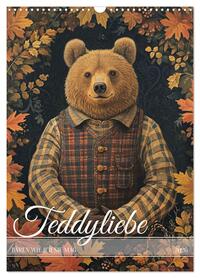 Teddyliebe Bären wie ich sie mag (Wandkalender 2026 DIN A3 hoch), CALVENDO Monatskalender