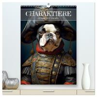 CHARAKTIERE Hunde mit Profil (hochwertiger Premium Wandkalender 2026 DIN A2 hoch), Kunstdruck in Hochglanz