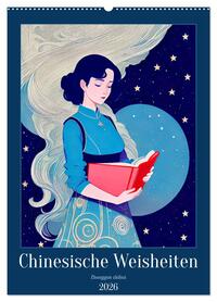 Chinesische Weisheiten. Zhongguó zhìhuì (Wandkalender 2026 DIN A2 hoch), CALVENDO Monatskalender