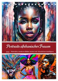 Portraits afrikanischer Frauen (Tischkalender 2026 DIN A5 hoch), CALVENDO Monatskalender