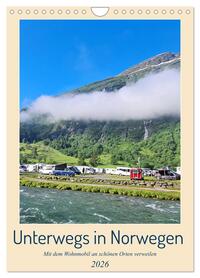 Unterwegs in Norwegen - Mit dem Wohnmobil an schönen Orten verweilen (Wandkalender 2026 DIN A4 hoch), CALVENDO Monatskalender