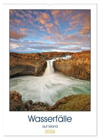 Wasserfälle auf Island (Wandkalender 2026 DIN A2 hoch), CALVENDO Monatskalender