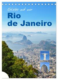 Erlebe mit mir Rio de Janeiro (Tischkalender 2026 DIN A5 hoch), CALVENDO Monatskalender