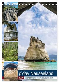 Kalenderplaner g'day Neuseeland 2026 (Tischkalender 2026 DIN A5 hoch), CALVENDO Monatskalender