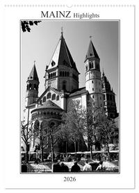 Mainz Highlights (Wandkalender 2026 DIN A2 hoch), CALVENDO Monatskalender