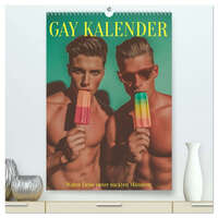Gay Kalender - Wahre Liebe unter nackten Männern (hochwertiger Premium Wandkalender 2026 DIN A2 hoch), Kunstdruck in Hochglanz