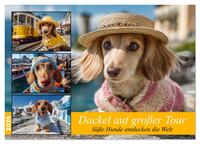 Dackel auf großer Tour - Süße Hunde entdecken die Welt (Wandkalender 2026 DIN A4 quer), CALVENDO Monatskalender