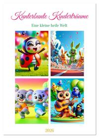 Kunterbunte Kinderträume (Wandkalender 2026 DIN A4 hoch), CALVENDO Monatskalender