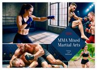 MMA Mixed Martial Arts (Wandkalender 2026 DIN A2 quer), CALVENDO Monatskalender
