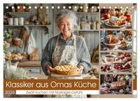 Klassiker aus Omas Küche - Zwölf Kuchen mit Nostalgie-Gefühl (Tischkalender 2026 DIN A5 quer), CALVENDO Monatskalender