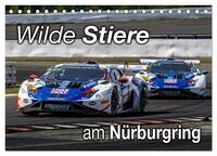 Wilde Stiere am Nürburgring (Tischkalender 2026 DIN A5 quer), CALVENDO Monatskalender