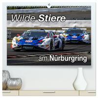 Wilde Stiere am Nürburgring (hochwertiger Premium Wandkalender 2026 DIN A2 quer), Kunstdruck in Hochglanz
