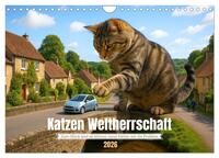 Katzen Weltherrschaft (Wandkalender 2026 DIN A4 quer), CALVENDO Monatskalender