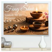 Feng Shui - Symbole für die Harmonie des Qi (hochwertiger Premium Wandkalender 2026 DIN A2 quer), Kunstdruck in Hochglanz