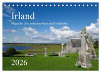 Irland – Magische Orte zwischen Meer und Geschichte (Tischkalender 2026 DIN A5 quer), CALVENDO Monatskalender