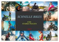 Schnelle Bikes und Starke Frauen (Wandkalender 2027 DIN A3 quer), CALVENDO Monatskalender
