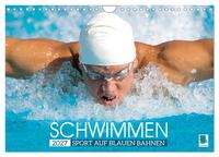 Schwimmen: Sport auf blauen Bahnen (Wandkalender 2027 DIN A4 quer), CALVENDO Monatskalender