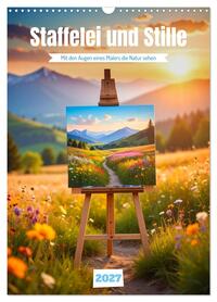 Staffelei und Stille (Wandkalender 2027 DIN A3 hoch), CALVENDO Monatskalender