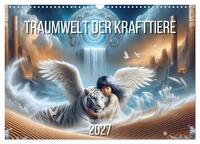 Traumwelt der Krafttiere (Wandkalender 2027 DIN A3 quer), CALVENDO Monatskalender