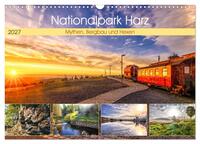 Nationalpark Harz - Mythen, Bergbau und Hexen (Wandkalender 2027 DIN A3 quer), CALVENDO Monatskalender