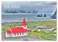 Island - Landschaften, Natur und Licht (Wandkalender 2027 DIN A2 quer), CALVENDO Monatskalender