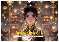 Fantasie Asia-Girls (Wandkalender 2027 DIN A3 quer), CALVENDO Monatskalender